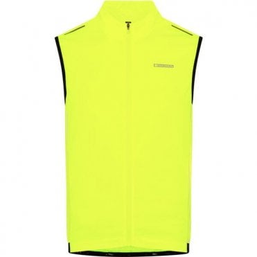 Madison Stellar Reflective Windproof Men's Gilet - Hi-viz Yellow