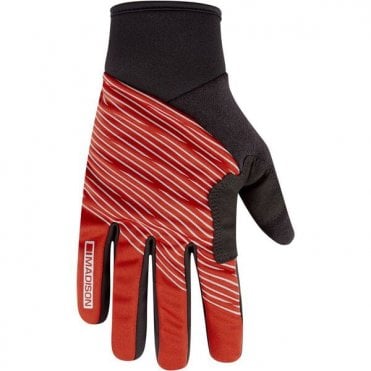 Madison Stellar Reflective Windproof Thermal Gloves - Lava Red