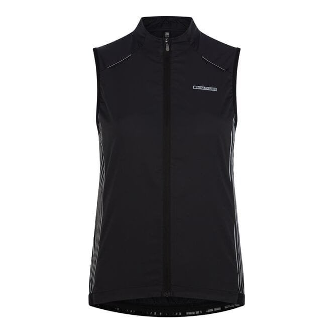 Madison Stellar Reflective Windproof Women's Gilet - Black
