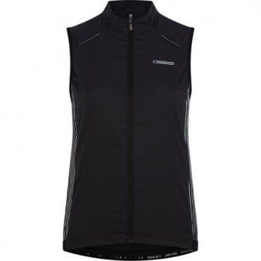 Madison Stellar Reflective Windproof Women's Gilet - Black