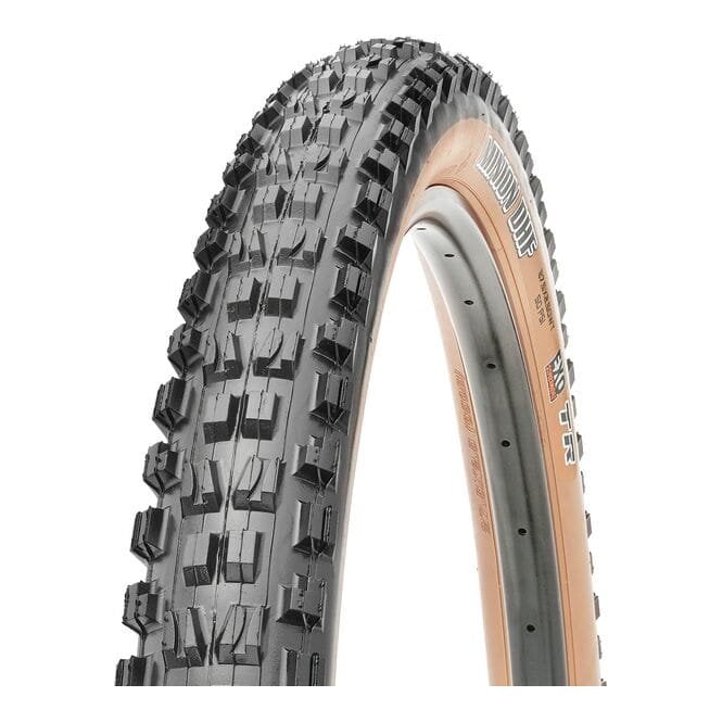 Maxxis Minion DHF WT 60 TPI Dual Compound EXO / TR / Tanwall - Folding Tyre - Brown - 27.5 x 2.50 Inch