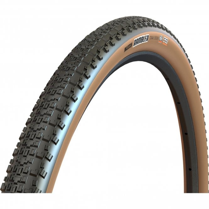 Maxxis Rambler 60 TPI Dual Compound EXO Fld TR Tyre Tanwall - 700 x 50 C