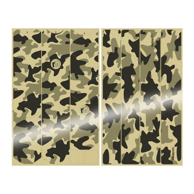 Mucky Nutz Camo Full Frame Skinz MTB Frame Protection - Black Gloss