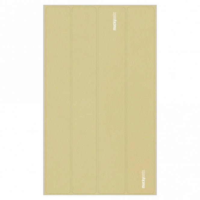 Mucky Nutz Clear Stay Skinz MTB Frame Protection - White Gloss
