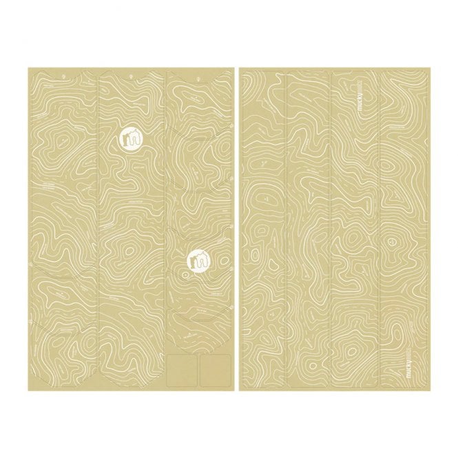 Mucky Nutz Contours Full Frame Skinz MTB Frame Protection - White Gloss