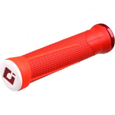 Odi AG1 MTB Lock On Grips - Red / Red - 135 mm