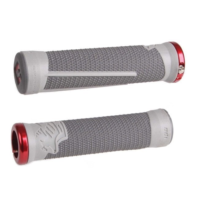 ODI AG2 V2.1 MTB Lock On Grips - Graphite / Grey - 135 mm