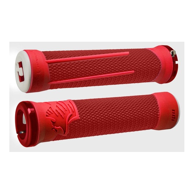 ODI AG2 V2.1 MTB Lock On Grips - Red / Red - 135 mm