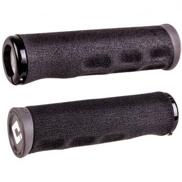 Odi Dread Lock MTB Grips - Black / Grey - 130 mm
