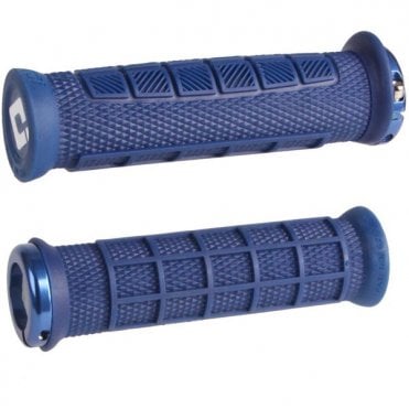 Odi Elite Pro MTB Lock On Grips - Navy Blue - 130 mm