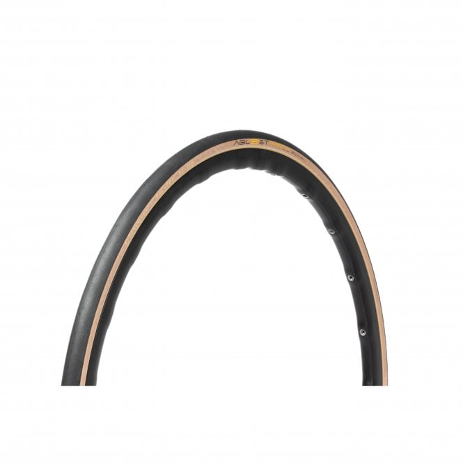 Panaracer Agilest Duro TLR Folding Road Tyre - Black/Amber - 700 C