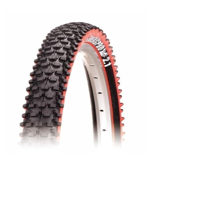 Panaracer Fire XC Wired MTB Tyre - 26 x 2.1 - Black/Red