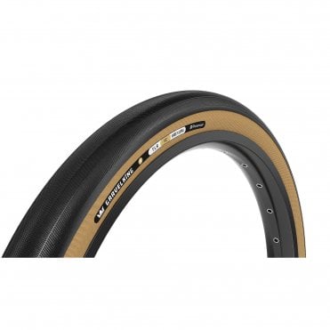 Panaracer GravelKing Slick R-line TLR Gravel Tyre - Black/Amber - 700 C