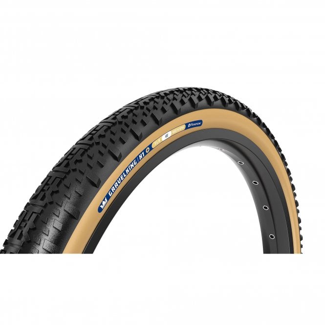 Panaracer GravelKing X1 Plus TLR Gravel Tyre - Black/Brown - 27.5/650 B x 48