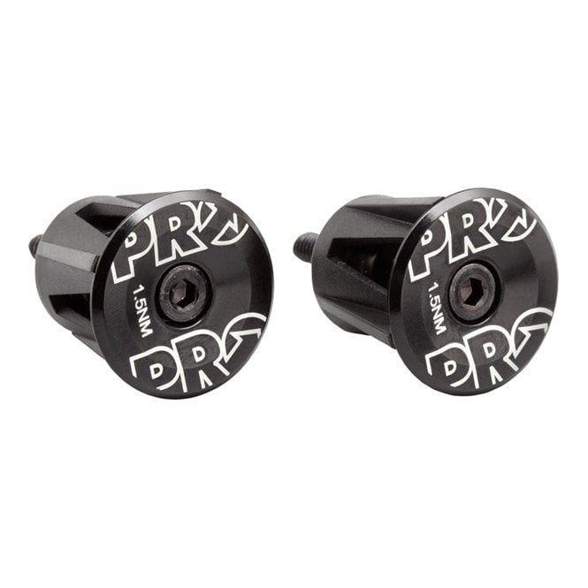 PRO Handlebar End Plugs - Alloy - Black