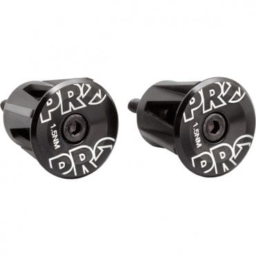 Pro Handlebar End Plugs - Alloy - Black