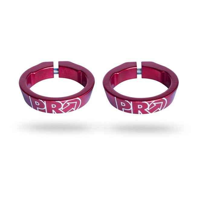 PRO Handlebar Lock Ring Set - Red