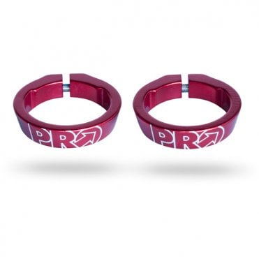 Pro Handlebar Lock Ring Set - Red
