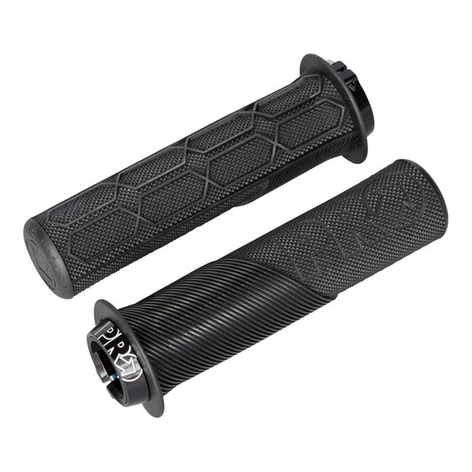 PRO Trail Lock On Grips - With Flange - Black