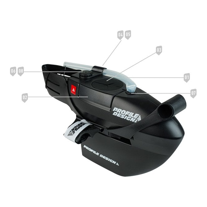 Profile Design FC Drink System Top Cap - Half section