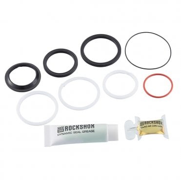 Rockshox 50hr Service Kit (Includes Air Can Seals, Piston Seal, Glide Rings)-deluxe/Super Delux (2017) - Black
