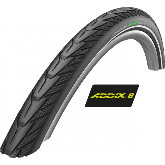 Schwalbe Addix-E Energizer Plus GreenGuard - Rigid Tyre - Black/Reflective - 700 C