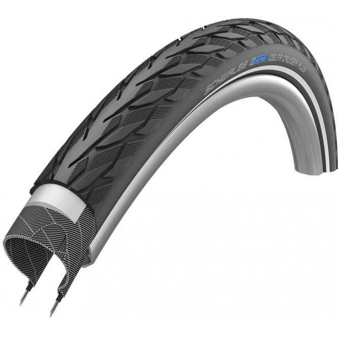 Schwalbe Delta Cruiser Plus Puncture Guard Tyre Black/Ref 24X1 3/8TH