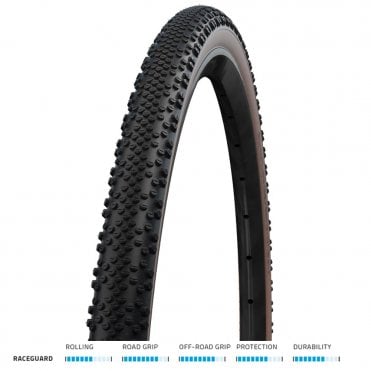 Schwalbe G-One Bite Performance RaceGuard Tyre - Blk/Bronze - 700 x 45C