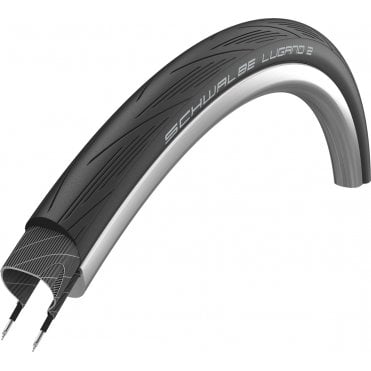 Schwalbe Lugano II Endurance Active Line Rigid Tyre - 700x25 C - Black