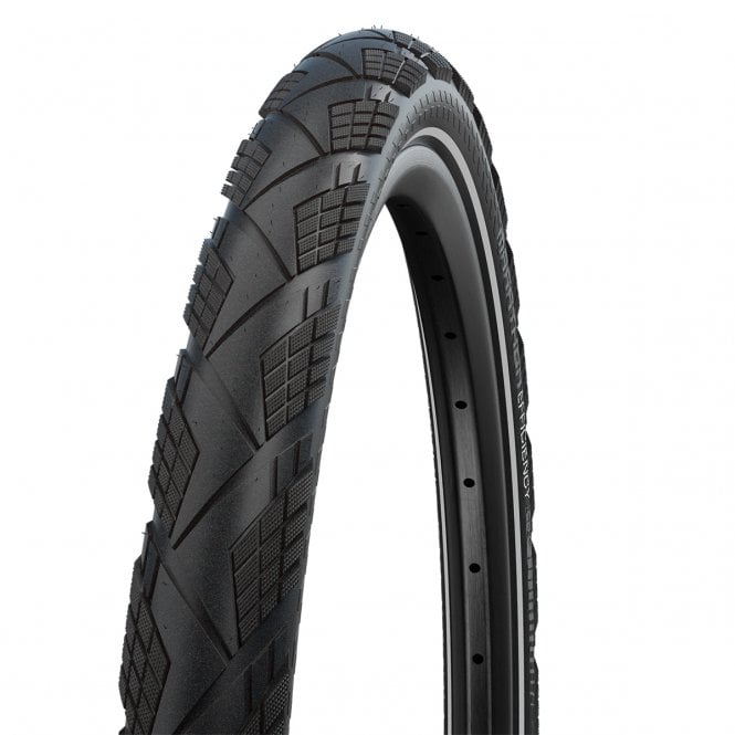 Schwalbe Marathon Efficiency Super Race Touring Folding Tyre - Blk/Ref - 700 C