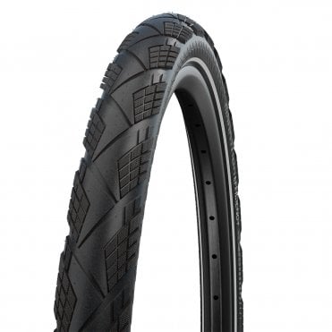 Schwalbe Marathon Efficiency Super Race Touring Folding Tyre - Blk/Ref - 700 C