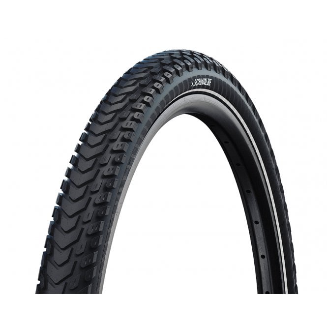 Schwalbe Marathon Mondial DD Touring Folding Tyre - Black/Ref - 27.5 inch