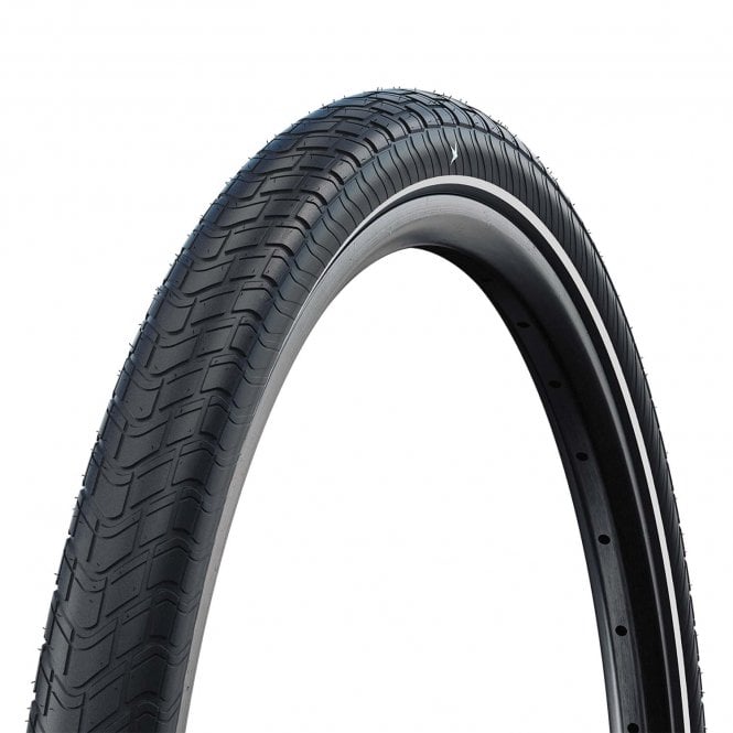 Schwalbe Motion Big Apple RaceGuard Tyre - Blk / Reflective - 24 inch