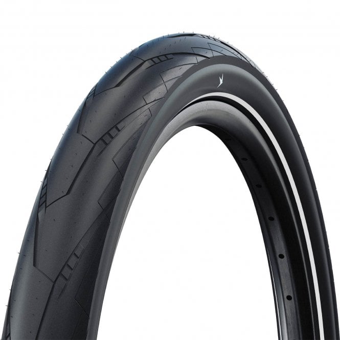 Schwalbe Motion Super Moto Raceguard Tyre - Blk/Reflective - 20 X 2.40 Inch