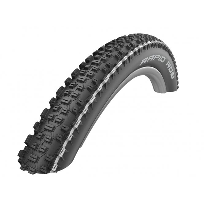 Schwalbe Rapid Rob XC K-Guard MTB Tyre - Black/White - 26 inch
