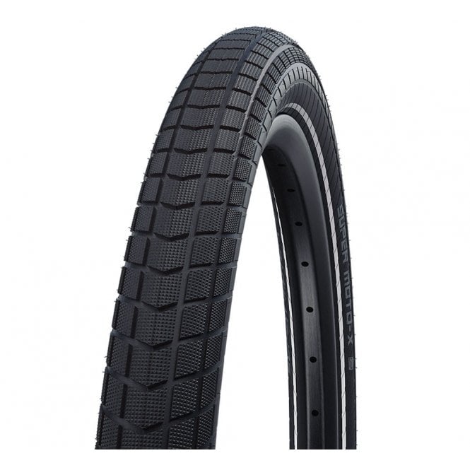 Schwalbe Super Moto-X Performance GreenGuard DD Tyre - Blk/Ref - 26 x 2.4 inch
