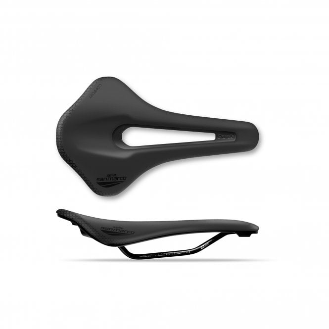 Selle San Marco Shortfit 2.0 Comfort Dynamic Saddle - Black