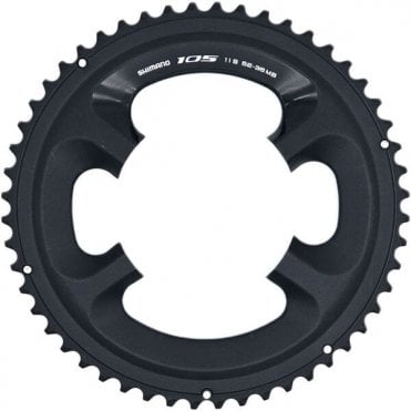 Shimano 105 FC-5800 11 Speed Outer Chainring - 52T-MB for 52/36T - Black