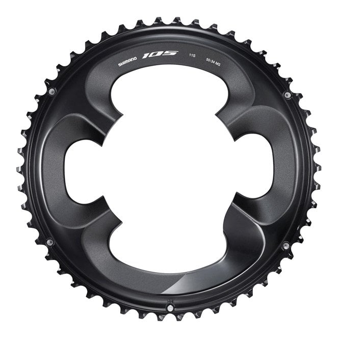 Shimano 105 FC-R7000 11 Speed Outer Chainring - 50T-MS  - Black