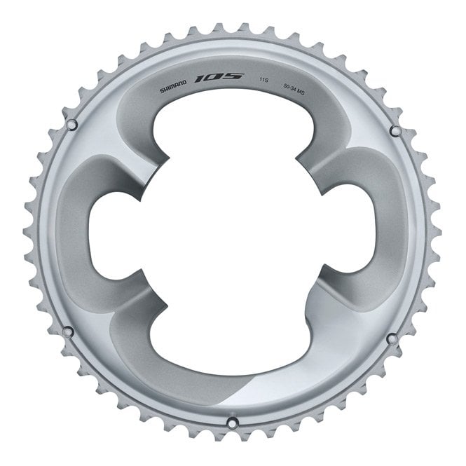 Shimano 105 FC-R7000 11 Speed Outer Chainring - 50T-MS  - Silver