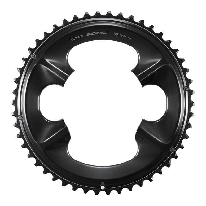 Shimano 105 FC-R7100 12 Speed Outer Chainring - 50T-NK for 50/34T - Black