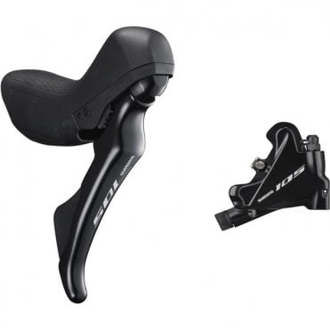 Shimano 105 ST-R7020 105 Hydraulic Disc STI Set - Flat Mount Calliper - Left Rear - Black
