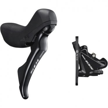 Shimano 105 ST-R7020 105 Hydraulic Disc STI Set - Flat Mount Calliper - Right Front - Black