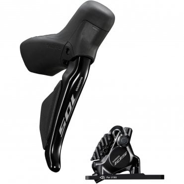 Shimano 105 ST-R7170 Di2 hydraulic disc STI set with Flat mount disc brake caliper - Right front