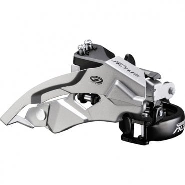 Shimano Altus FD-M370 Altus 9-speed Front Derailleur - Top Swing - Dual-pull - Silver