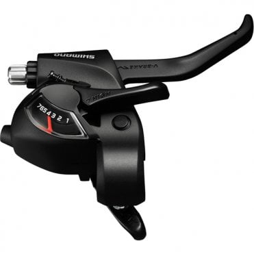 Shimano Altus ST-EF41 EZ Fire Plus STI Set For V-brakes - Triple - 2-finger Lever - Black