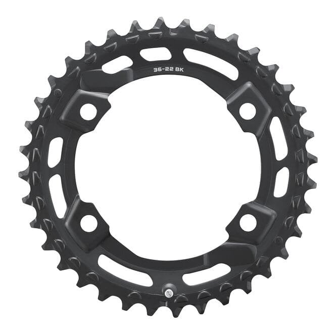 Shimano Cues FC-U6000-2 - 11/10/9 Speed Double Outer Chainring-BN for 36-22T - 36T