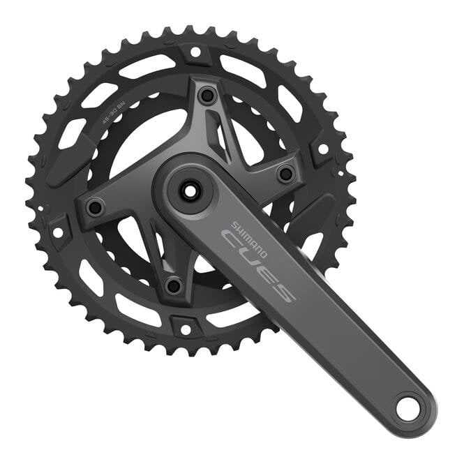 Shimano Cues FC-U6000 2x Chainset - 9/10-SP - 175 mm - 46/30T