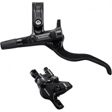 Shimano Deore BR-MT410/BL-M4100 Deore bled brake lever/post mount 2 pot calliper - Black