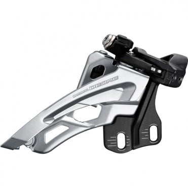 Shimano Deore Deore M6000-E triple front derailleur - E-type mount - side swing - front pull - Black